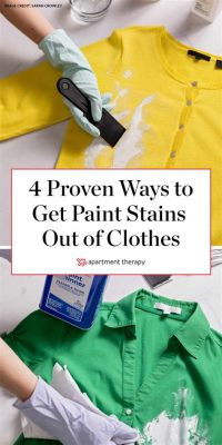 How to Remove Paint Off Clothes: A Journey Through Stains and Solutions