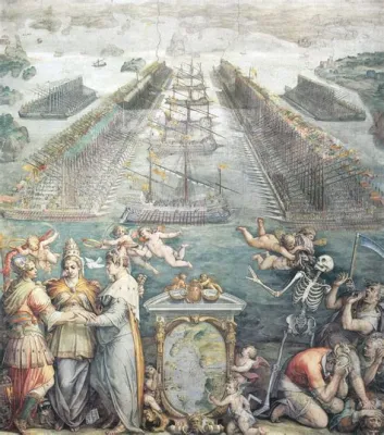 De Slag bij Lepanto: Een Triomf van de Heilige Liga tegen de Ottomaanse vloot